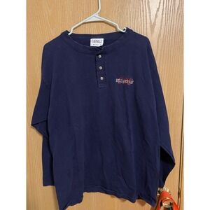 Williams Bay Vintage Navy Blue Long Sleeves Men's Size M Made In USA